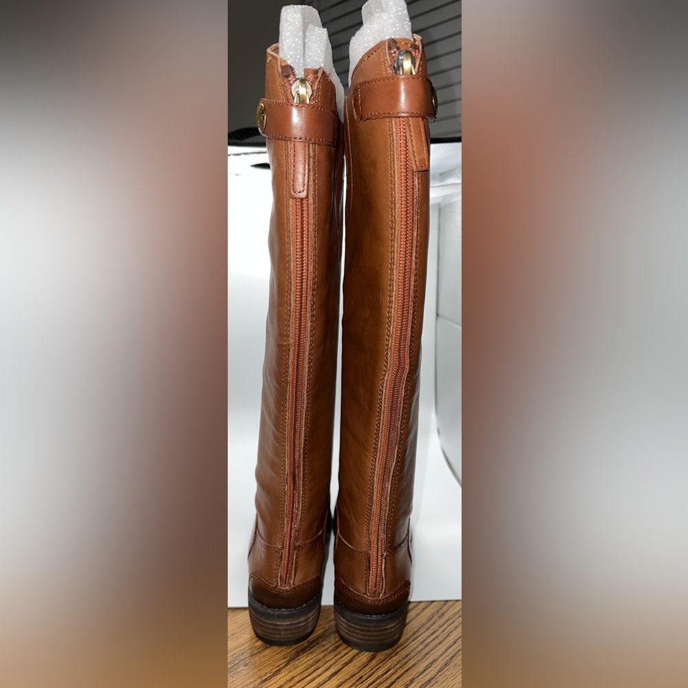 Sam Edelman Women’s Penny 2 Wide Calf Leather Riding Boot Whiskey Brown US 4 - Picture 5 of 7
